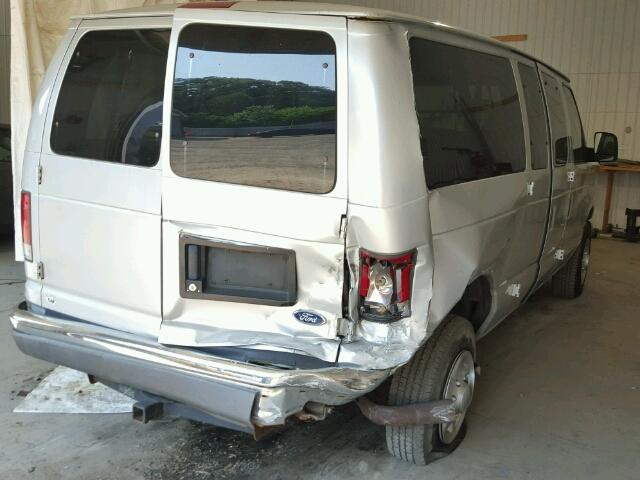 1FBNE31L94HA85417 - 2004 FORD ECONOLINE SILVER photo 4