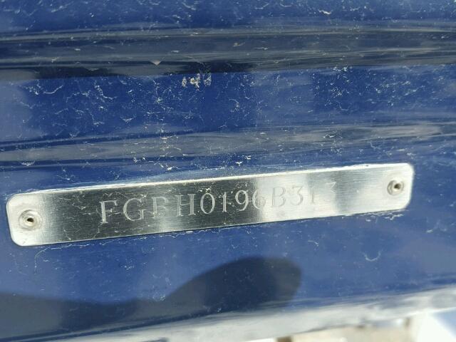 FGBH0196B313 - 2013 BOAT MARINE/TRL BLUE photo 10