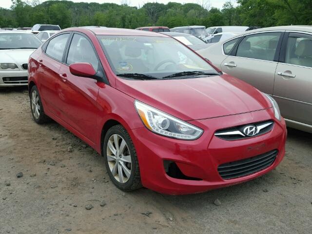 KMHCU4AE9EU727927 - 2014 HYUNDAI ACCENT GLS RED photo 1