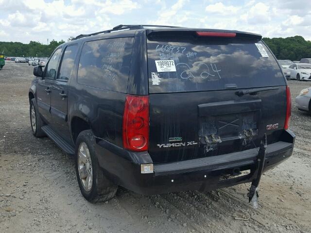 1GKFC16047R425312 - 2007 GMC YUKON XL C BLACK photo 3