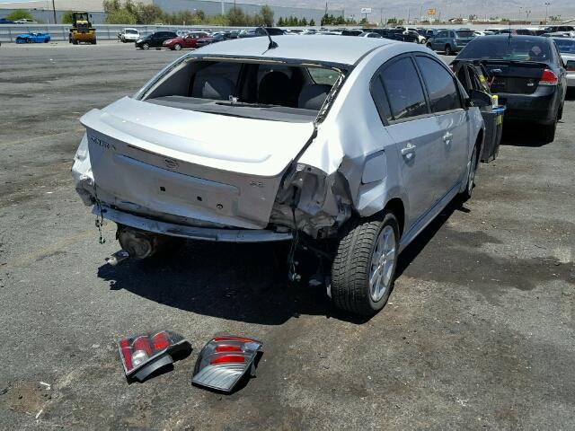 3N1AB6AP4BL642341 - 2011 NISSAN SENTRA 2.0 SILVER photo 4