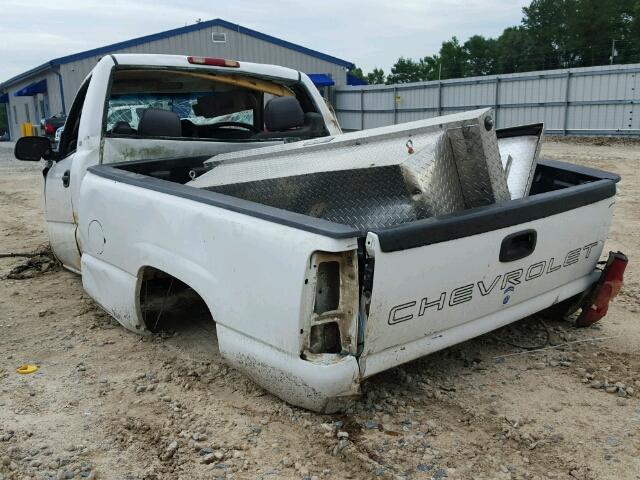 1GCEC14XX5Z107568 - 2005 CHEVROLET SILVERADO WHITE photo 3