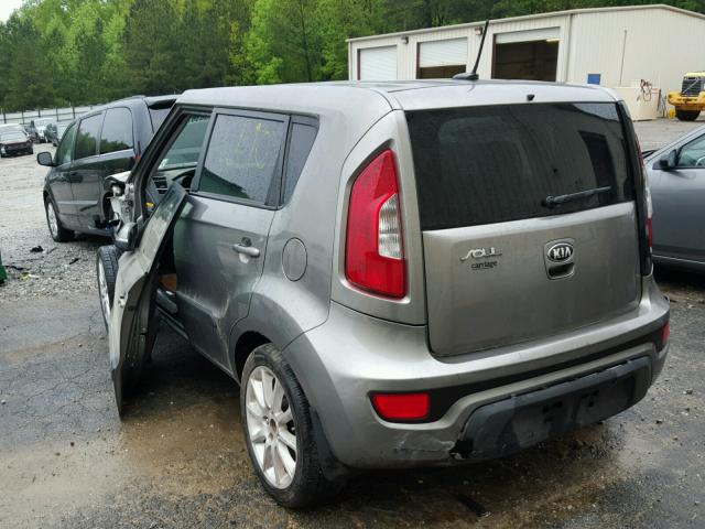 KNDJT2A60D7602212 - 2013 KIA SOUL + GRAY photo 3