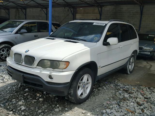 5UXFB33563LH47667 - 2003 BMW X5 4.4I WHITE photo 2