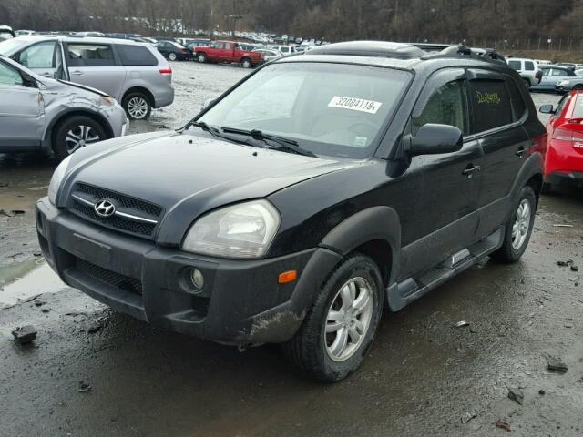 KM8JN72D97U509260 - 2007 HYUNDAI TUCSON SE BLACK photo 2