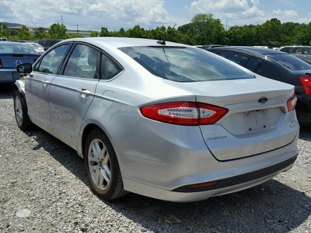 3FA6P0HD4GR136600 - 2016 FORD FUSION SE SILVER photo 3