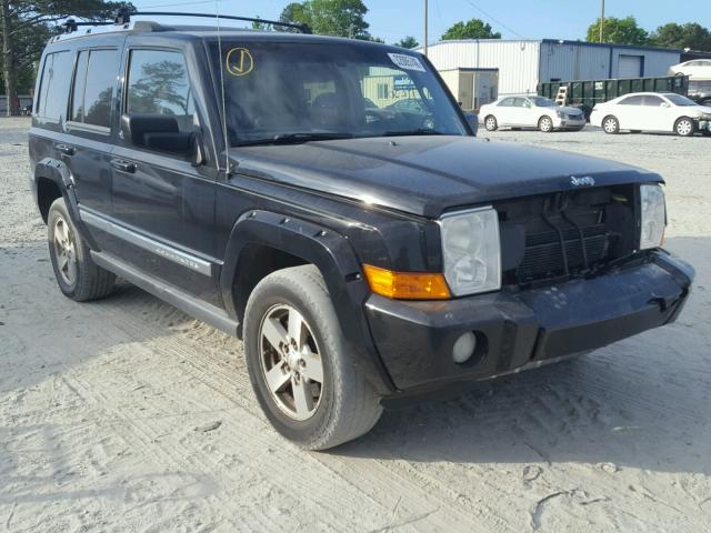 1J8HH58287C536386 - 2007 JEEP COMMANDER BLACK photo 1