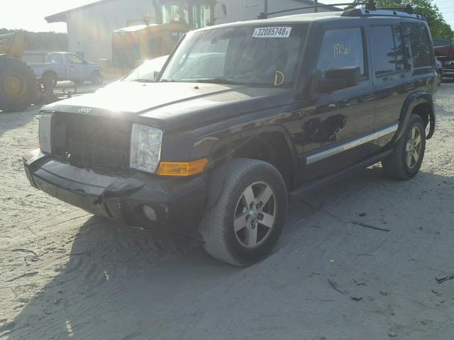 1J8HH58287C536386 - 2007 JEEP COMMANDER BLACK photo 2