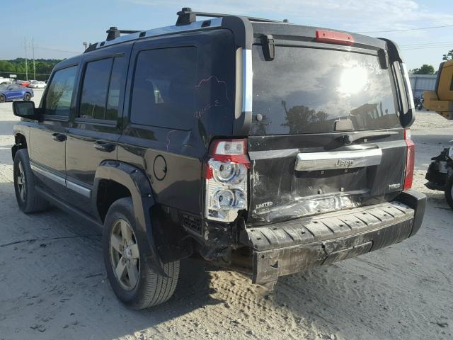 1J8HH58287C536386 - 2007 JEEP COMMANDER BLACK photo 3