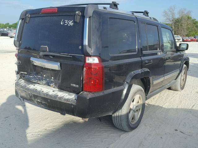 1J8HH58287C536386 - 2007 JEEP COMMANDER BLACK photo 4