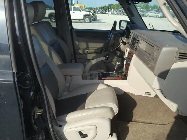 1J8HH58287C536386 - 2007 JEEP COMMANDER BLACK photo 5