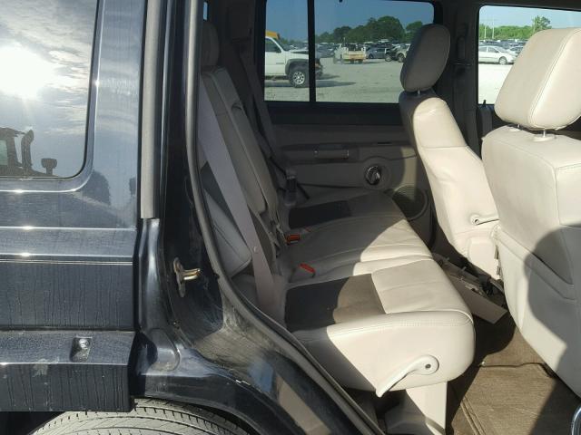 1J8HH58287C536386 - 2007 JEEP COMMANDER BLACK photo 6