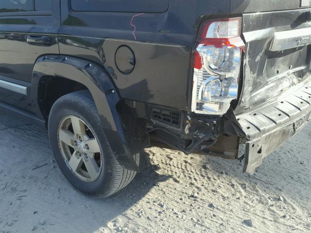 1J8HH58287C536386 - 2007 JEEP COMMANDER BLACK photo 9