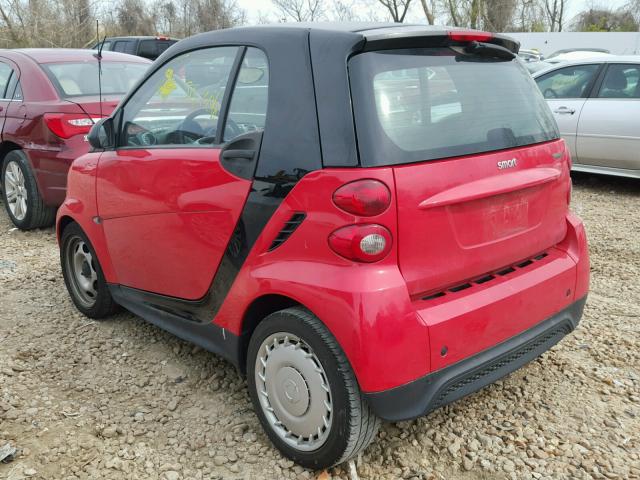 WMEEJ3BA8DK682809 - 2013 SMART FORTWO PUR RED photo 3
