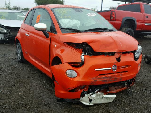 3C3CFFGE1DT752562 - 2013 FIAT 500 ELECTR ORANGE photo 1