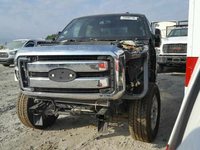 1FT8W3BT8GEA70630 - 2016 FORD F350 SUPER GRAY photo 2