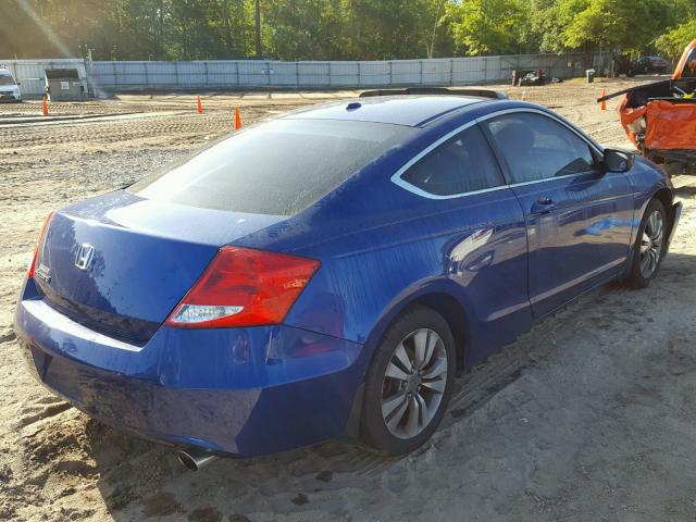 1HGCS1B86BA008151 - 2011 HONDA ACCORD EXL BLUE photo 4