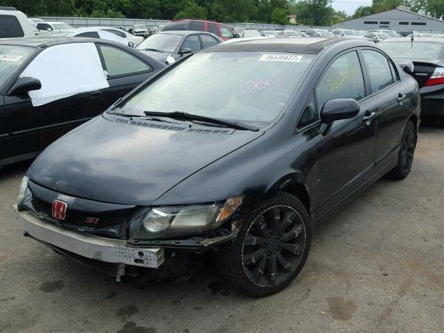 2HGFA555X9H703480 - 2009 HONDA CIVIC SI BLACK photo 2