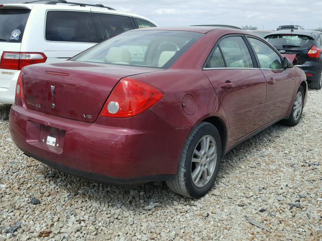 1G2ZG548354141374 - 2005 PONTIAC G6 MAROON photo 4