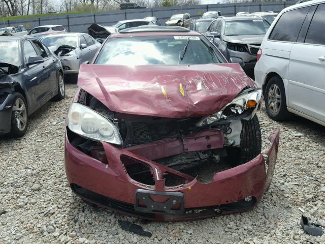 1G2ZG548354141374 - 2005 PONTIAC G6 MAROON photo 9