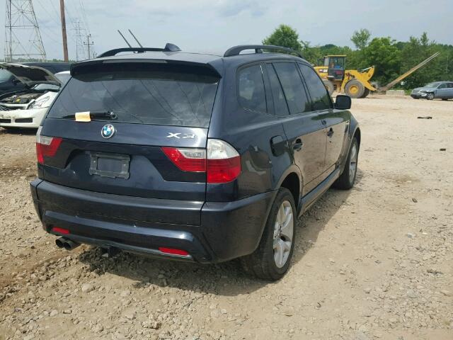 WBXPC93407WF12461 - 2007 BMW X3 3.0SI BLUE photo 4