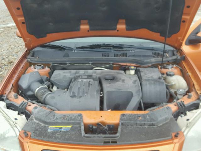 1G2AL18F777171828 - 2007 PONTIAC G5 ORANGE photo 7