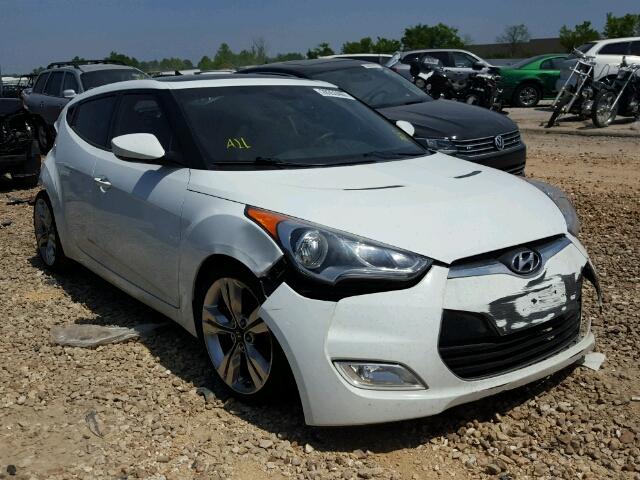 KMHTC6AD4CU023072 - 2012 HYUNDAI VELOSTER B WHITE photo 1