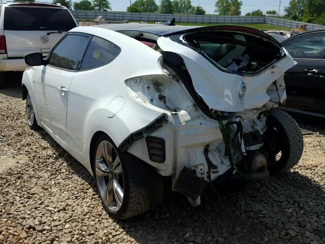 KMHTC6AD4CU023072 - 2012 HYUNDAI VELOSTER B WHITE photo 3
