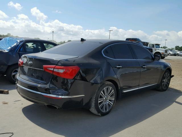 KNALN4D79E5157336 - 2014 KIA CADENZA PR BLACK photo 4