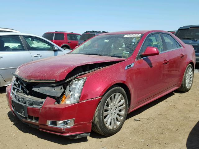 1G6DS5E34C0136439 - 2012 CADILLAC CTS PREMIU RED photo 2