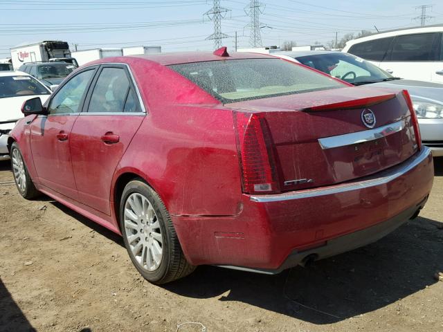 1G6DS5E34C0136439 - 2012 CADILLAC CTS PREMIU RED photo 3