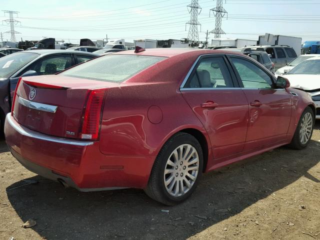 1G6DS5E34C0136439 - 2012 CADILLAC CTS PREMIU RED photo 4