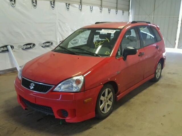 JS2RC62H465353962 - 2006 SUZUKI AERIO RED photo 2