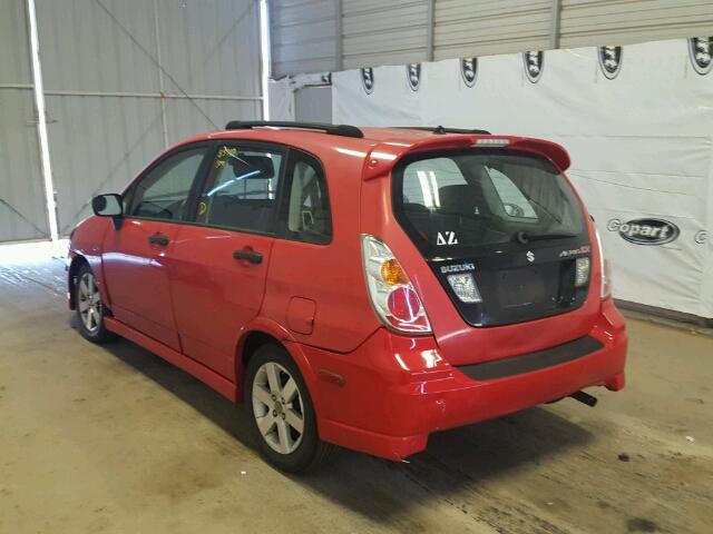 JS2RC62H465353962 - 2006 SUZUKI AERIO RED photo 3