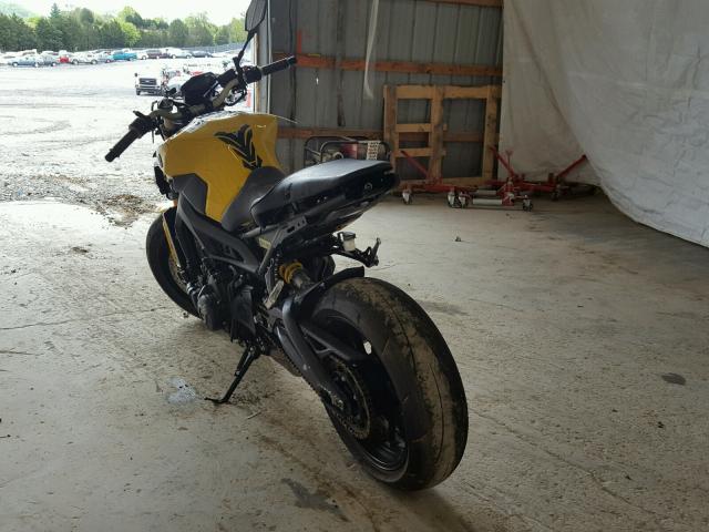 JYARN33E2FA004535 - 2015 YAMAHA FZ09 YELLOW photo 3