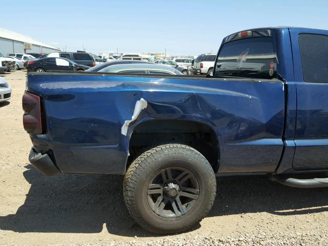 1D7HE42K36S718025 - 2006 DODGE DAKOTA SLT BLUE photo 9