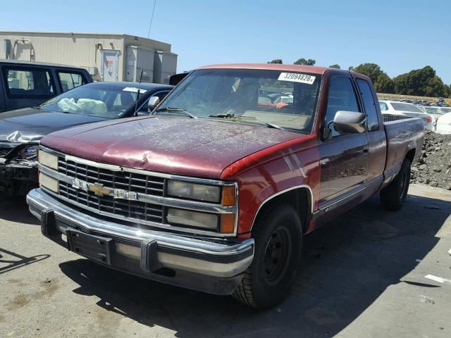 2GCEC19KXL1156577 - 1990 CHEVROLET 2500 BURGUNDY photo 2