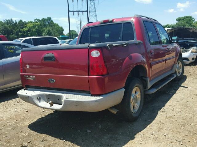 1FMZU67E53UA33486 - 2003 FORD EXPLORER S RED photo 4