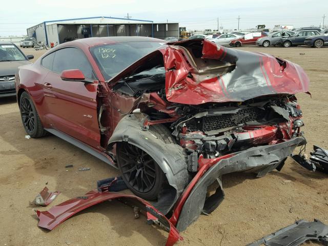 1FA6P8CF2F5326209 - 2015 FORD MUSTANG GT RED photo 1