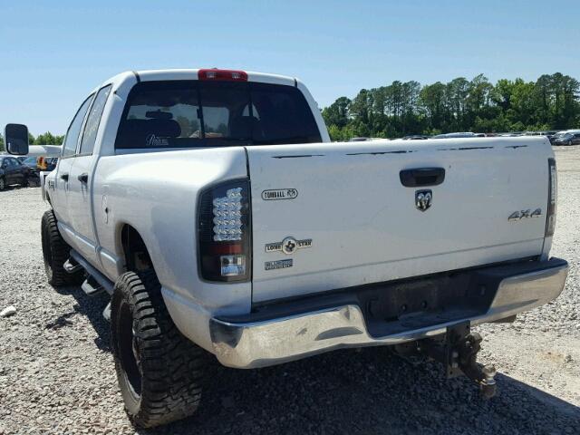 3D7KS28A28G171373 - 2008 DODGE RAM 2500 S WHITE photo 3