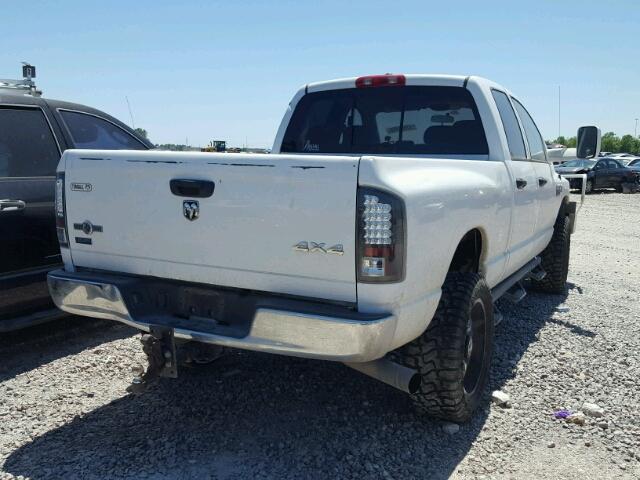 3D7KS28A28G171373 - 2008 DODGE RAM 2500 S WHITE photo 4