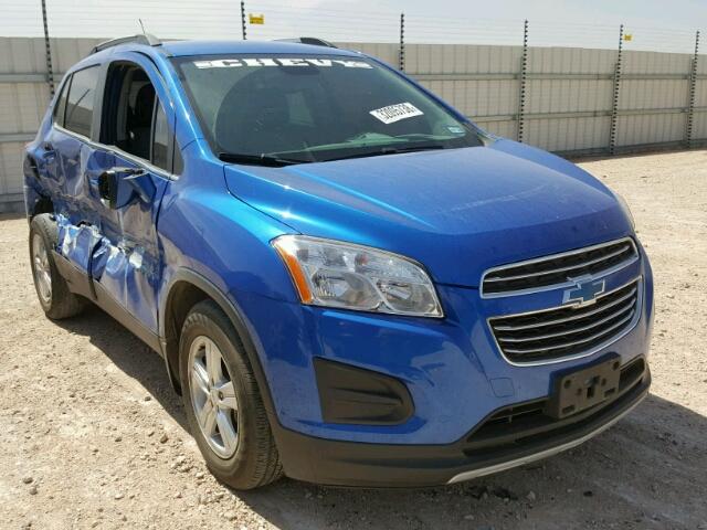 KL7CJLSB1FB189097 - 2015 CHEVROLET TRAX 1LT BLUE photo 1