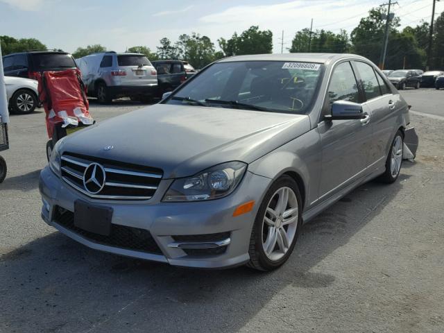 WDDGF4HB8ER318404 - 2014 MERCEDES-BENZ C 250 GRAY photo 2