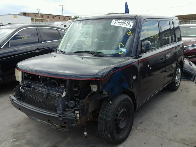 JTLKT324564091936 - 2006 TOYOTA SCION XB BLACK photo 2