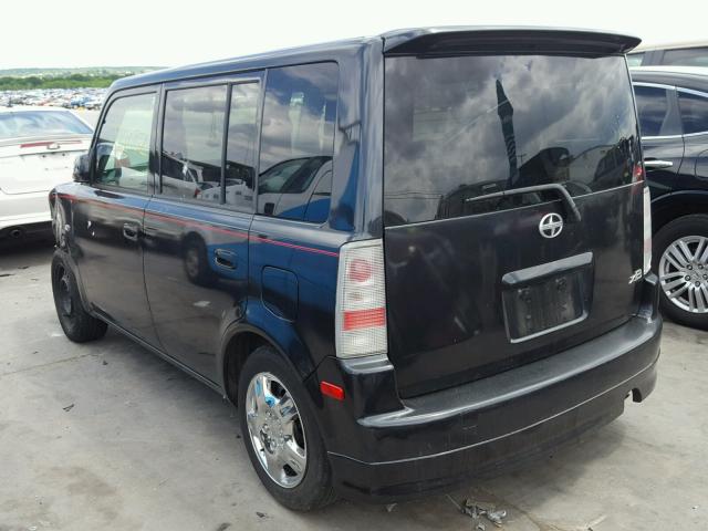 JTLKT324564091936 - 2006 TOYOTA SCION XB BLACK photo 3