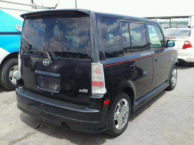 JTLKT324564091936 - 2006 TOYOTA SCION XB BLACK photo 4