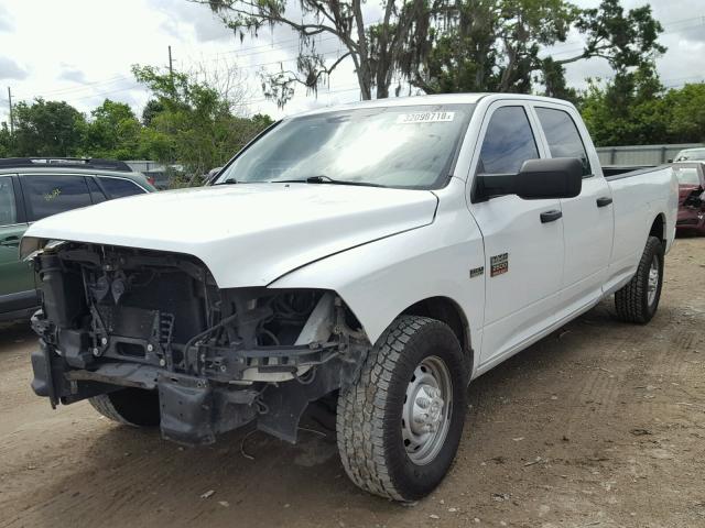 3C6TD4HT6CG280800 - 2012 DODGE RAM 2500 S WHITE photo 2