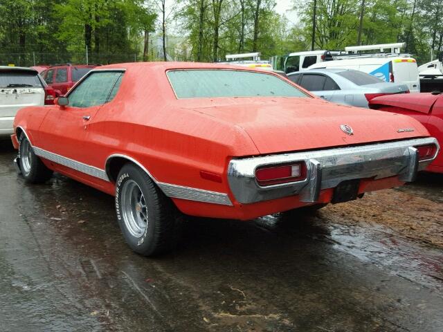 3A30H284314 - 1973 FORD GRNDTORINO ORANGE photo 3