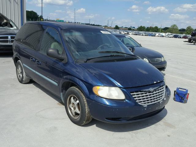 1C4GJ45321B154611 - 2001 CHRYSLER VOYAGER LX BLUE photo 1