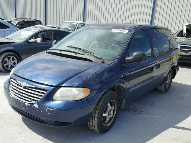 1C4GJ45321B154611 - 2001 CHRYSLER VOYAGER LX BLUE photo 2